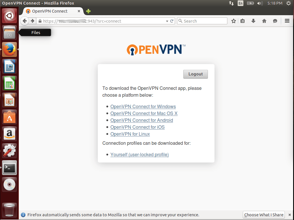 linux openvpn client background checks
