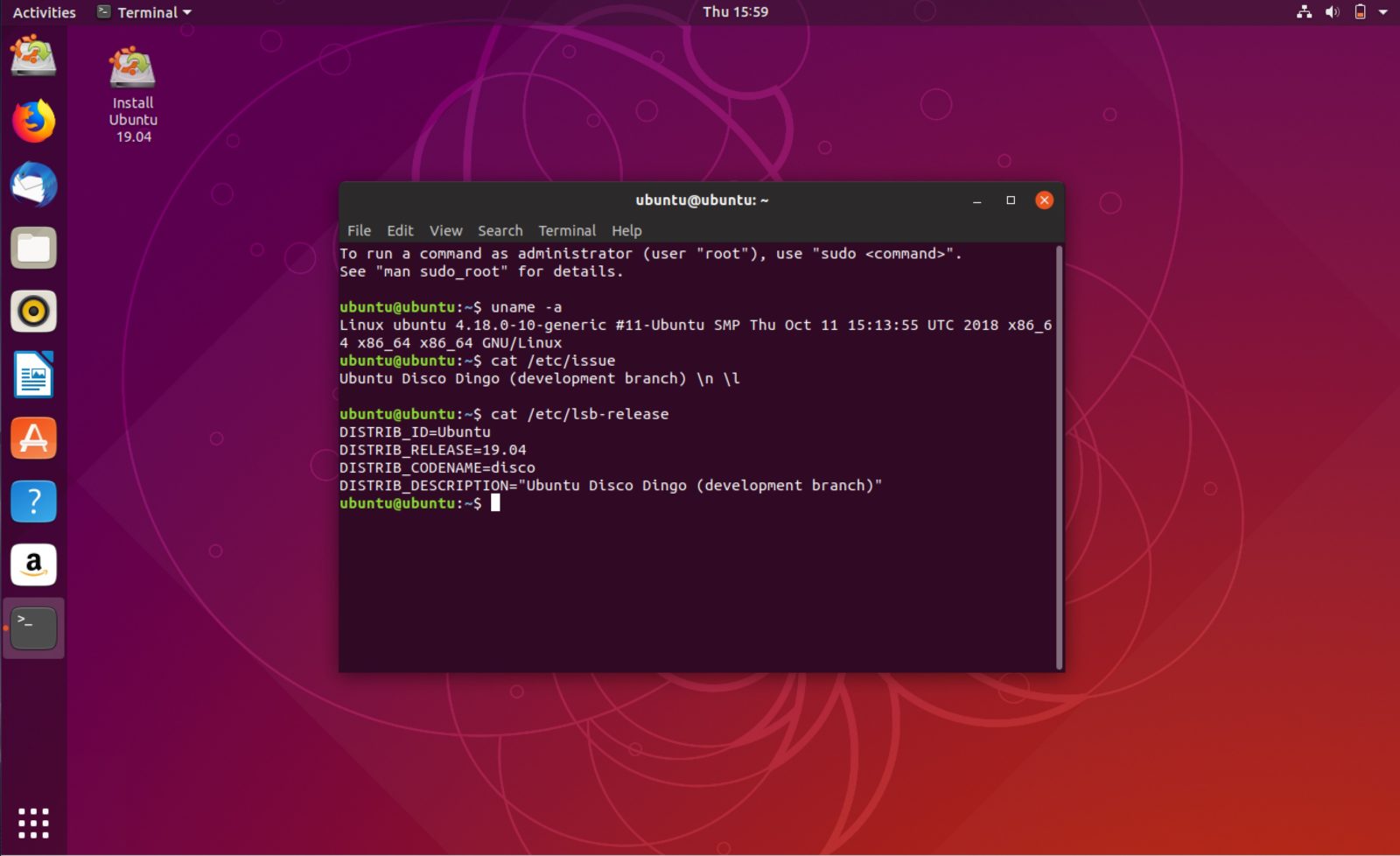 Настройка Ubuntu 18.10 после установки