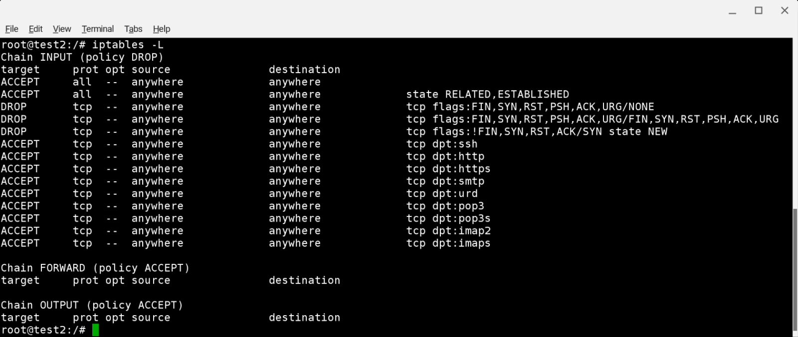 Автозапуск правил iptables debian