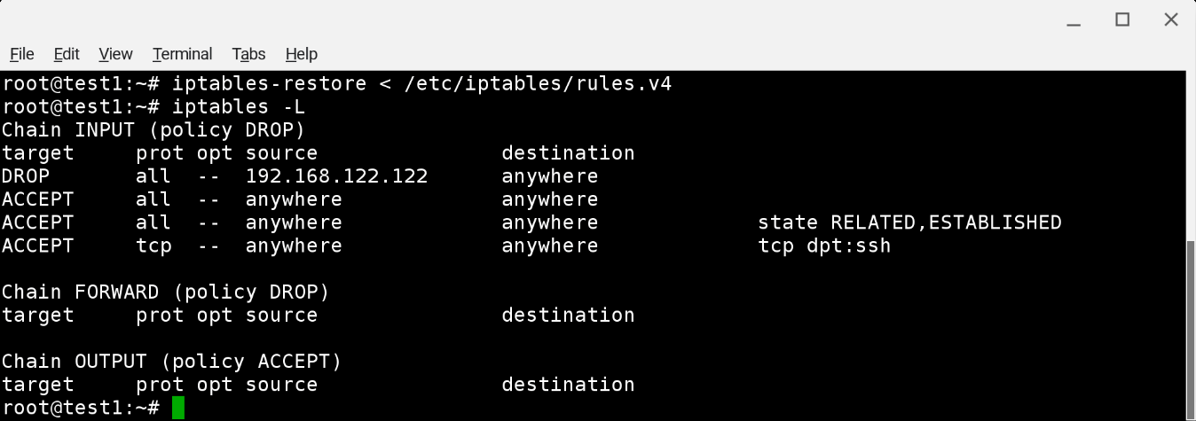 Где хранятся правила iptables ubuntu